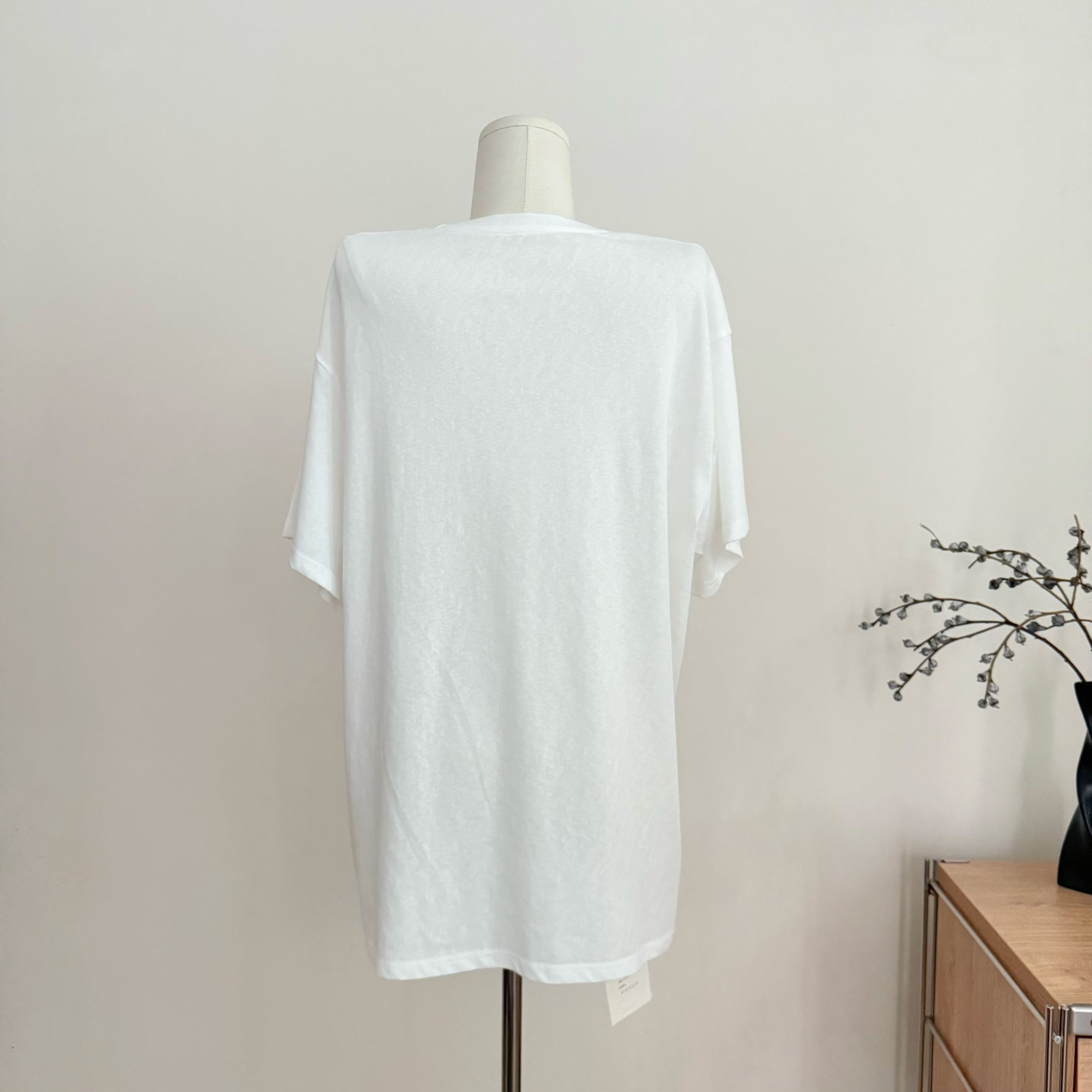Laareetoo 70% Cotton Leopard Print Short Sleeve T-Shirt for Women Summer 2026 New Mid-Length Loose Slimming Top - Image 3